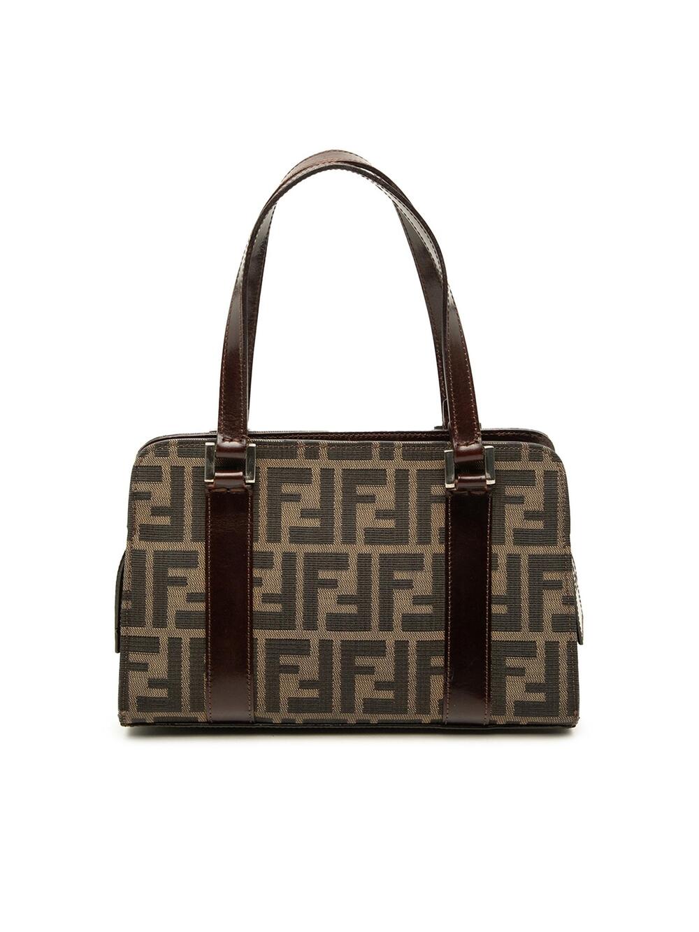 Fendi Zucca Canvas Handbag Pre-Loved #363040F91B